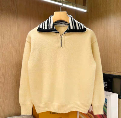 Strick-Jacke mit Half Zip für Herren