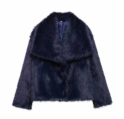 Virale Stylische Kurzfelljacke für Frauen