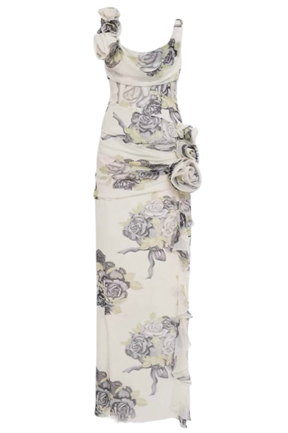 Abendkleid mit Blumenmuster für Frauen