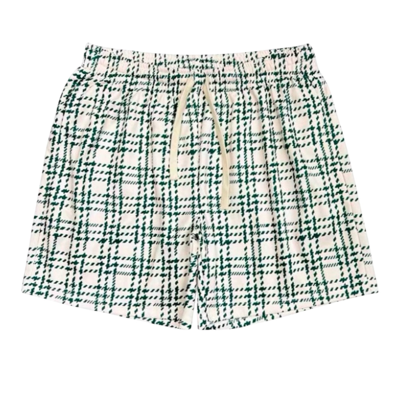Sommerliche Shorts aus Baumwolle mit Musterlinien für Herren