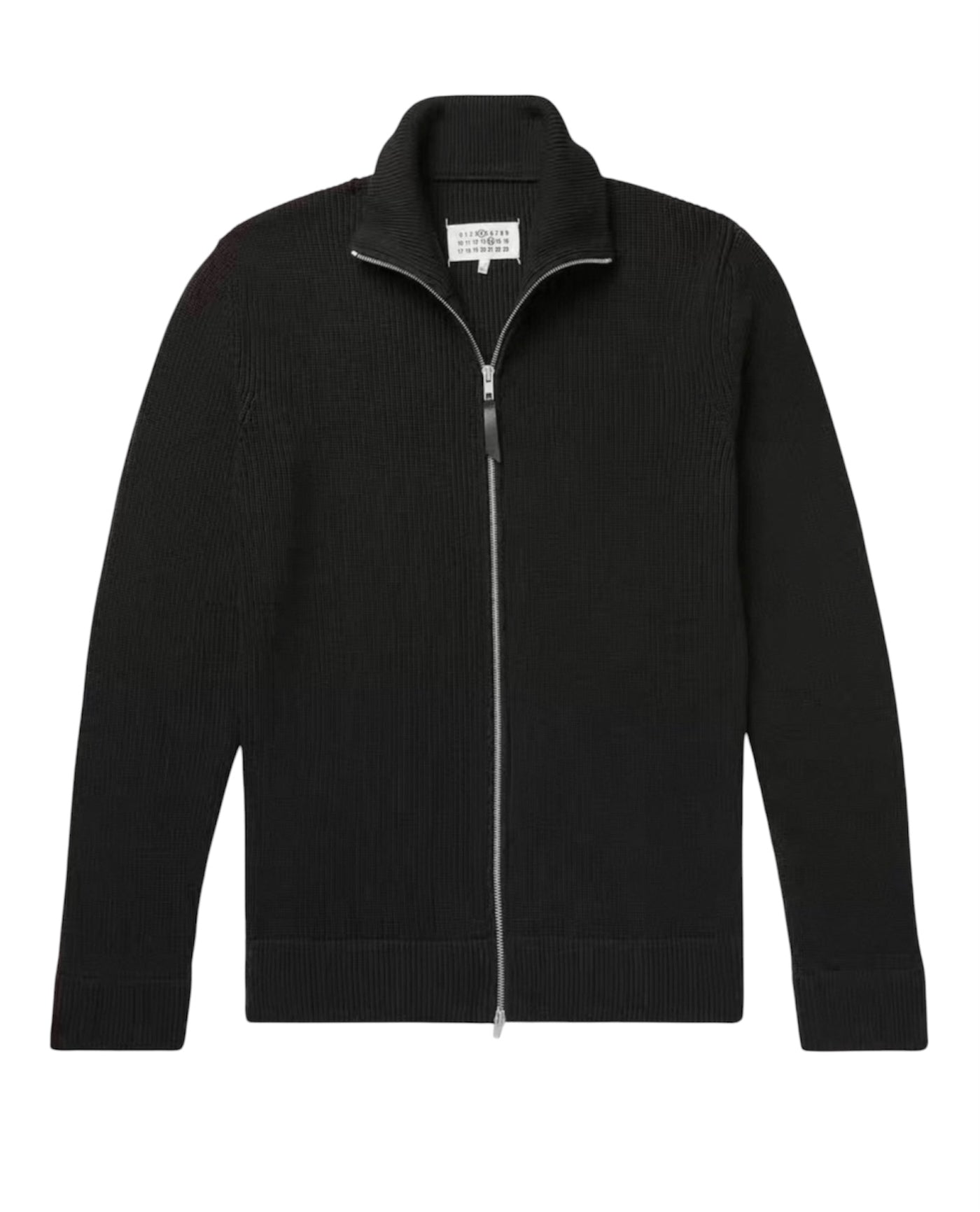 Reißverschluss-Strickjacke mit Rippstruktur für Herren