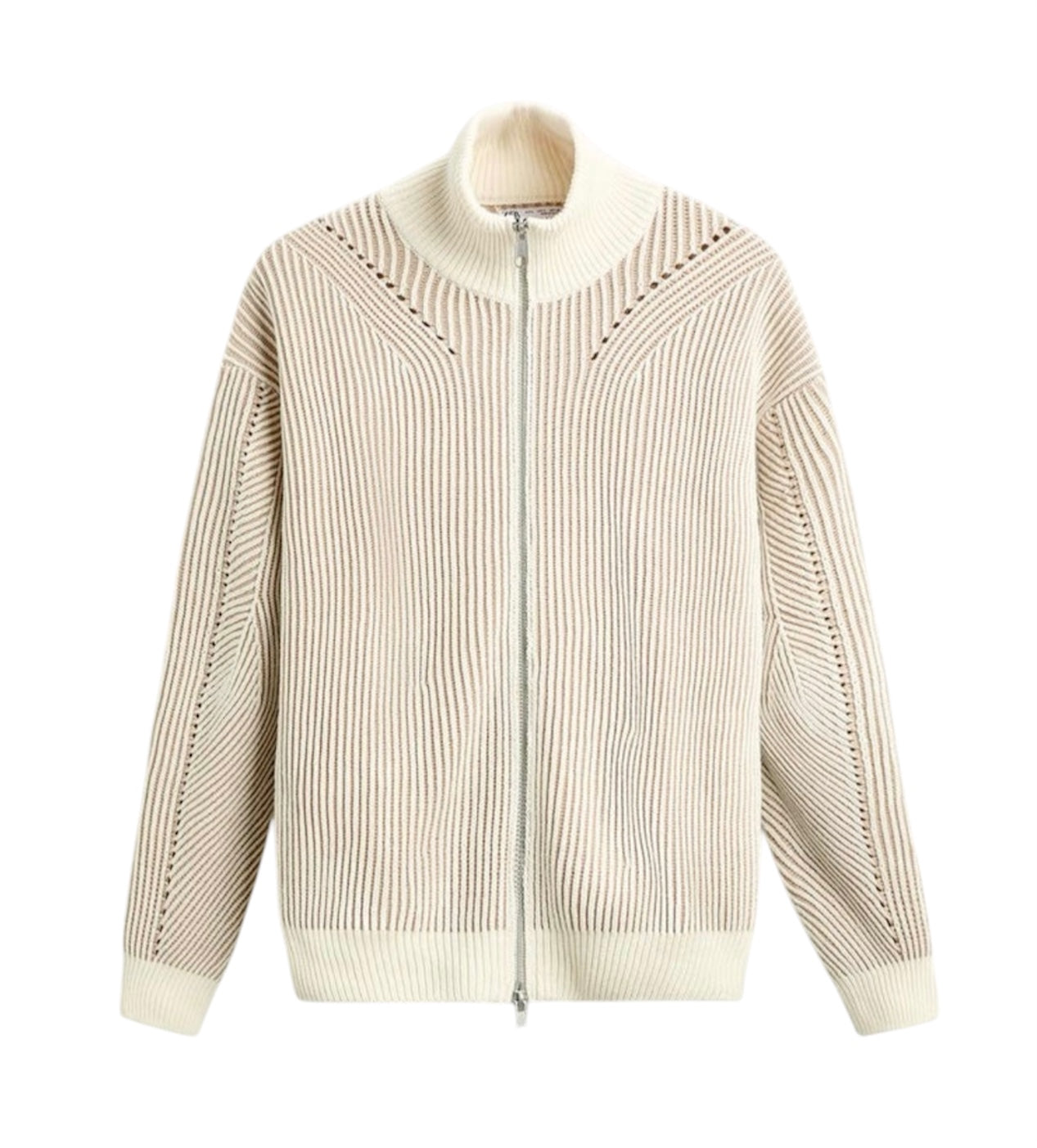 Strickjacke mit Linien Muster für Herren